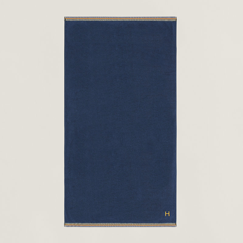 Vice Versa bath towel - Blue | Hermès Mainland China